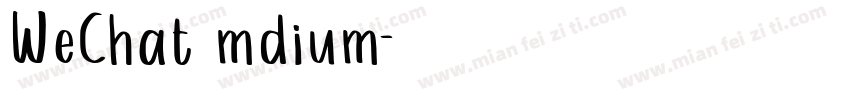 WeChat mdium字体转换